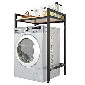 Mua Kệ máy giặt khung sắt mặt gỗ cao su PH-G1