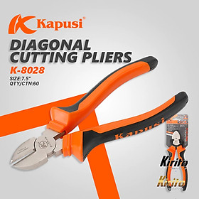 Mua Kéo tỉa cây Nhật Bản Kapusi cao cấp trắng cam thép SK5  cấu tạo lò xo đặc biệt cỡ 8 inch