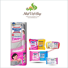 Mua COMBO BỘ LAU SÀN MAGICLEAN WIPER WIPE & MOP (Cây & Giẻ Lau Sàn) và Gói giẻ lau thay thế đồng bộ