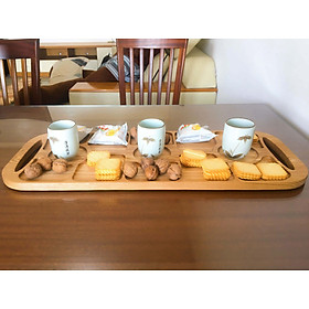 Mua Khay Gỗ Lớn Cao Cấp Đa Năng  Thiết Kế Nhiều Ngăn Tiện Dụng Độc Đáo  Khay Đựng Bánh Mứt  Đựng Tách