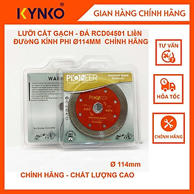 LƯỠI CẮT GẠCH - ĐÁ RCD04501 LIềN ĐƯờNG KÍNH PHI Ø114MM CHUYÊN CắT GạCH, ĐÁ CHấT LƯợNG CAO CHÍNH HÃNG