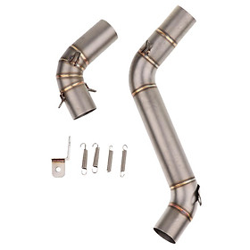 Stainless Steel Slip-On Exhaust Mid Pipe For  125 200 390  2013-2015