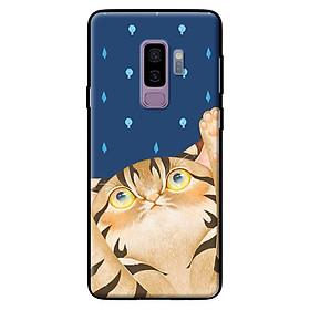Ốp in cho Samsung Galaxy S9 Plus Mèo Xanh - Hàng chính hãng