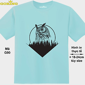 Chim Cú, mã G90. Áo thun in hình chữ siêu đẹp. Áo phông hàng hiệu GOKING cho nam nữ, cặp đôi, teen, trung niên. Quà tặng cao cấp cho gia đình, bạn bè, doanh nghiệp - Biển, vải thun lạnh - XS