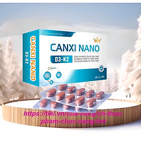 Viên uống calci hữu cơ Kingphar Canxi Nano D3 - K2, hộp 30v