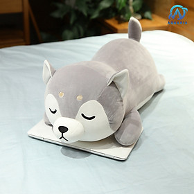 Gấu bông cún shiba inu nằm lười quà tặng độc lạ