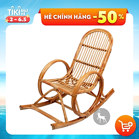 Mua Ghế mây bập bênh thư giãn ngoài trời kèm nệm HOME MÂY chuẩn kích thước dùng cho người lớn đọc sách