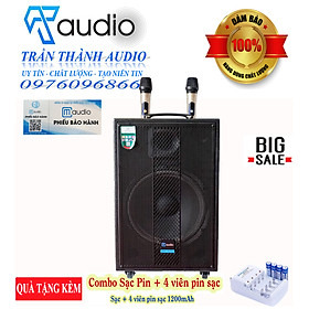 Mua Loa kéo bluetooth CMAUDIO model A12 bass 30 hàng chính hãng nhập khẩu 2023 tặng kèm bộ sạc và pin sạc 1200mah