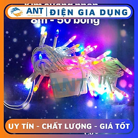 ĐÈN LED CHỚP 8M 50 BÓNG KIM CƯƠNG NHỌN CÓ ĐỦ MÀU