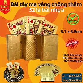 Bộ Bài Tây Nhựa PVC Nền Đen Cao Cấp, Chống Nước, Tùy Chọn Màu – Chính Hãng
