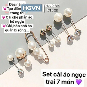 Bộ Cài Áo 7 Chi Tiết Mẫu Mới 2021
