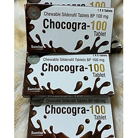 Kẹo sinh lý nam Chocogra 100 mg , hộp 5 viên kẹo, vị socola, nhập khẩu INDIA