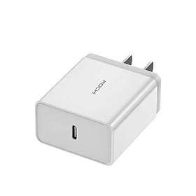 Mua Cóc củ sạc nhanh 18W chuẩn PD 3.0 Type-C hiệu Rock T12 Pro trang bị chip sạc thông minh cho Macbook / Samsung / Oppo / Xiaomi / LG / Huawei / Vivo - hàng nhập khẩu