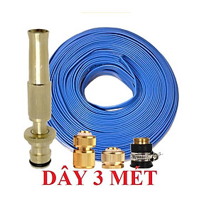 Bộ dây vòi xịt nước rửa xe, tưới cây . tăng áp 3 lần, loại 3m, 5m 206587Yđầu đồng,cút đồng+ tặng túi đựng bút