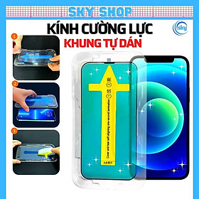 Mua Cường lực khung tự dán dành cho iphone xs max 11 pro max 12 pro max 13 pro max X Xr - Full màn hình