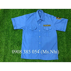 Áo bảo vệ vải si thấm hút mồ hôi kèm logo đầy đủ- Hình thật
