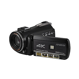 Máy Quay Phim Andoer AC3 4K Kết Nối Wifi Màn Hình Cảm Ứng Hỗ Trợ Microphone Rời (24MP) (3.1 Inch) (Zoom 30X)