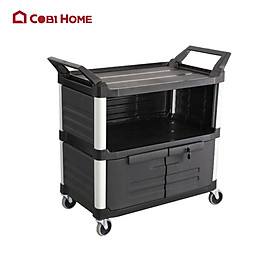 Mua Xe đẩy đồ 3 tầng bằng nhựa Hi5 HORECA TRUST mã 4025BK