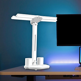 LED Desk Lamp Reading Lights 4 Head Eye Protection Folding Foldable Table Lamp Desktop Lamp for Crafts Reading Bedroom Office