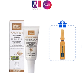 Kem chống nắng làm sáng da, mờ đốm nâu MartiDerm Pigment Zero DSP SPF50+ Cream 40ml TẶNG Ampoule chống lão hóa Martiderm