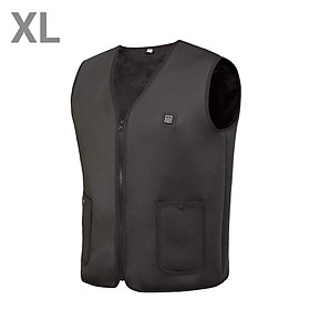 Áo vest cổ V, không thấm nước, có thể giặt được tự-Màu đen-Size
