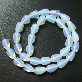 8 x 12mm Drop Bead Opal Stone Gemstone Loose Beads 15 Inch