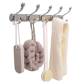 Mua Móc treo áo 5 chấu hoa văn Inox Eurolife EL-M2 (Trắng bạc)