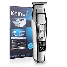 Hair Trimmer Hair Clipper Fashion Silvery Health Beauty Painless for Kemei