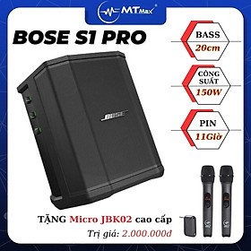 (Tặng Kèm Mic JBK02) Loa  S1 Pro Tặng Mic Cao Cấp - 150W Mixer 3 Kênh, Bluetooth, AUX, Hệ Thống PA All-In-One Hàng Chính Hãng