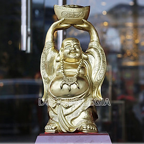 Mua Tượng Phật Di Lặc Bằng Đồng Cattut Cao 35cm Phong Thủy Lê Gia
