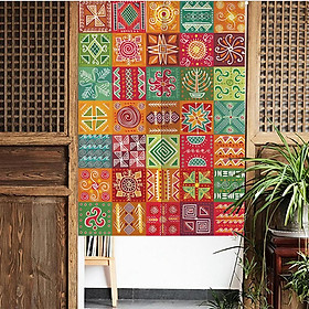 Linen Japanese  Doorway Curtain Tapestry Room Divider