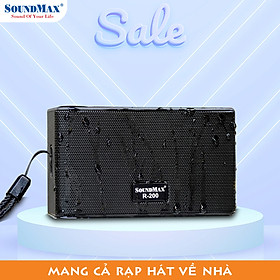 Loa di động chống nước SoundMax R-200/1.0 | Loa Bluetooth SoundMax R200 - Hàng chính hãng