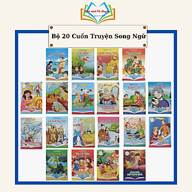 Sách - Tranh truyện cổ tích thiếu nhi chọn lọc song ngữ Việt Anh set 20 quyển