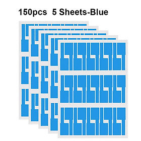 Cable Labels Paper 150Pcs/5 Sheets Tags Wire Marking Network Waterproof Laser Printer Sticker Organizer A4 Self-Adhesive