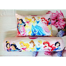 Mua Set vỏ gối nằm và vỏ gối ôm mẫu Disney Princess hồng