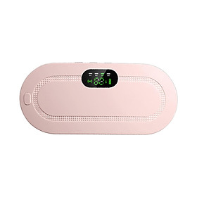 Portable Cordless Heating Pad Electric Waist Belt Device Fast Heating 3 Temperature Modes 4 Vibration Massage Speeds