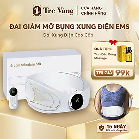 ￼Máy Massage Bụng Lưng Đùi Pin Sạc Tích Hợp Đá Nóng Hỗ Trợ Giảm Mỡ Bụng Đai Mát Xa Bụng Eo Lưng