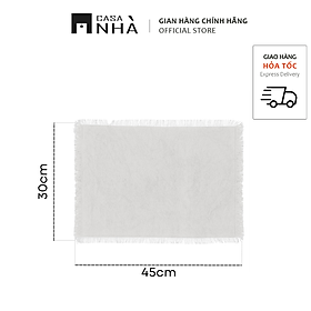 Mua Tấm lót bàn ăn vải cotton màu trơn MAHA 30x45cm - Placemat 30x45cm