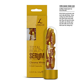 SERUM COLLAGEN+ ĐẸP DA VIÊN NANG VÀNG 24K (9 VIÊN) LANGCE