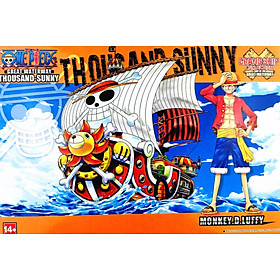 Mô Hình Lắp Ráp, xếp hình Tàu Thousand Sunny One piece Luffy + Tặng kèm bộ thẻ bài Pokemon