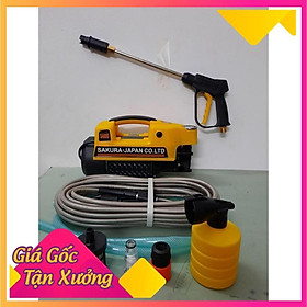 Mua Máy rửa xe áp lực cao  dây 16m  súg dài nửa mét- Hàng công ty - Tặng bình xịt tuyết - Bảo hành 6 tháng
