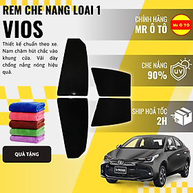 Rèm Che Nắng Xe Toyota Vios Loại 1 Mr Ô TÔ Bảo Hành 24 tháng Cam Kết Chuẩn Khít Theo Xe