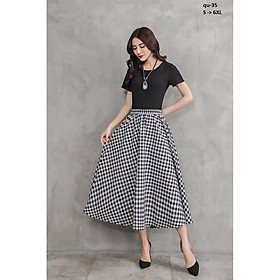 Chân váy caro lưng thun SKIRT83