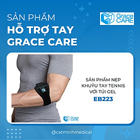 Đai Bảo Vệ Khuỷu Tay Grace Care EB223 – Có Đệm Gel Hỗ Trợ Cố Định, Giảm Đau, Hỗ Trợ Tennis Elbow