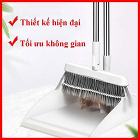 Bộ chổi quét nhà kèm hót rác gấp gọn siêu tiện dụng  - Chổi Quét Nhà Thông Minh 2in1