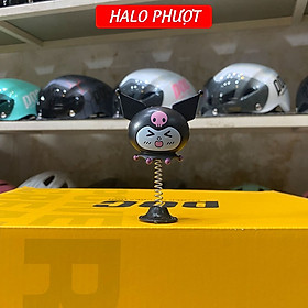 Bông hoa Kuromi gắn nón - Phụ kiện gắn nón bảo hiểm - Bông hoa gắn nón