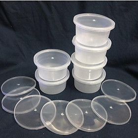Hũ nhựa làm bánh flan, caramen, rau câu to có nắp