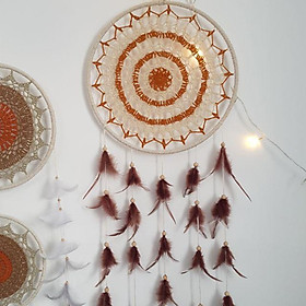 Bộ dreamcatcher trang trí nhà cửa phong cách vintage màu nâu gỗ ấm áp