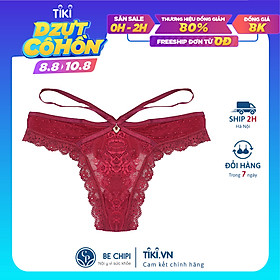 Quần lót nữ lọt khe BECHIPI ren xuyên thấu, dây hông tạo kiểu, đồ lót sexy quyến rũ - QL1642