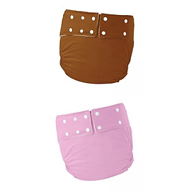 2Pcs Adult Cloth Diapers Against Incontinence for Elderly Seniors